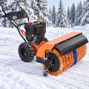 102 cm gas-powered walk-behind snow sweeper front view