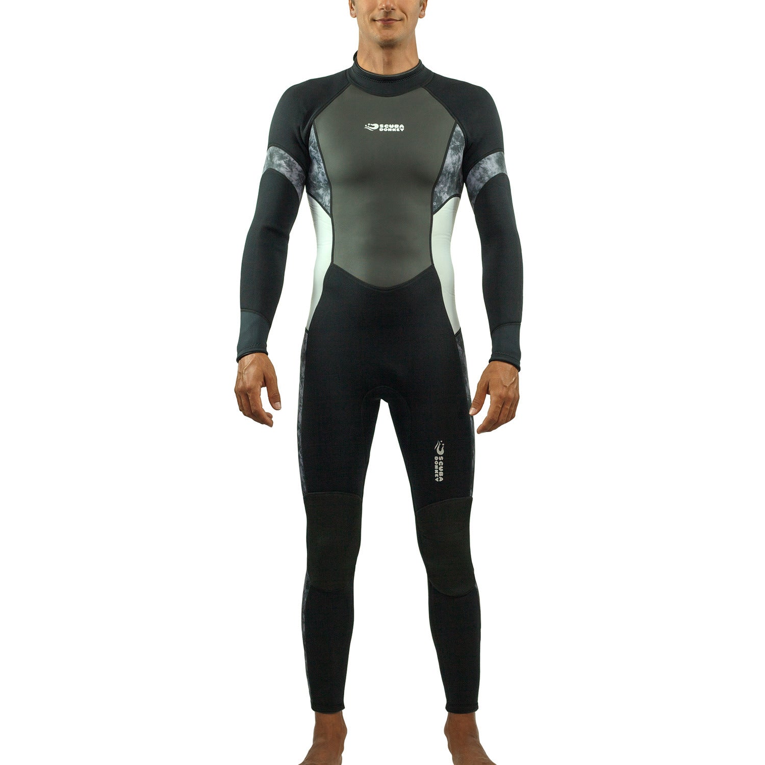 Men's 3MM cold-proof and waterproof onesie, long-sleeved professional surf suit