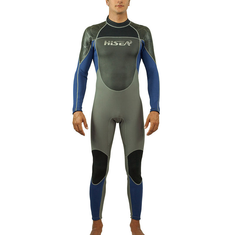 Men's 3MM cold-proof and waterproof onesie, long-sleeved professional surf suit