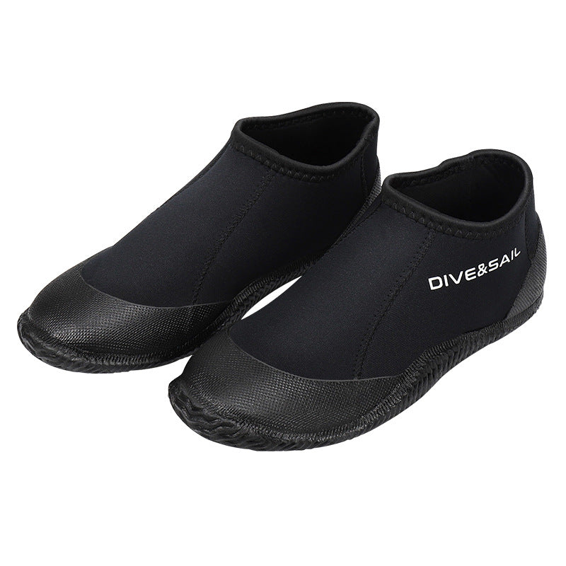 3MM diving shoes, men's and women's surfing diving boots, anti slip and scratch resistant, outdoor rescue, river tracing shoes, beach shoes, diving fins