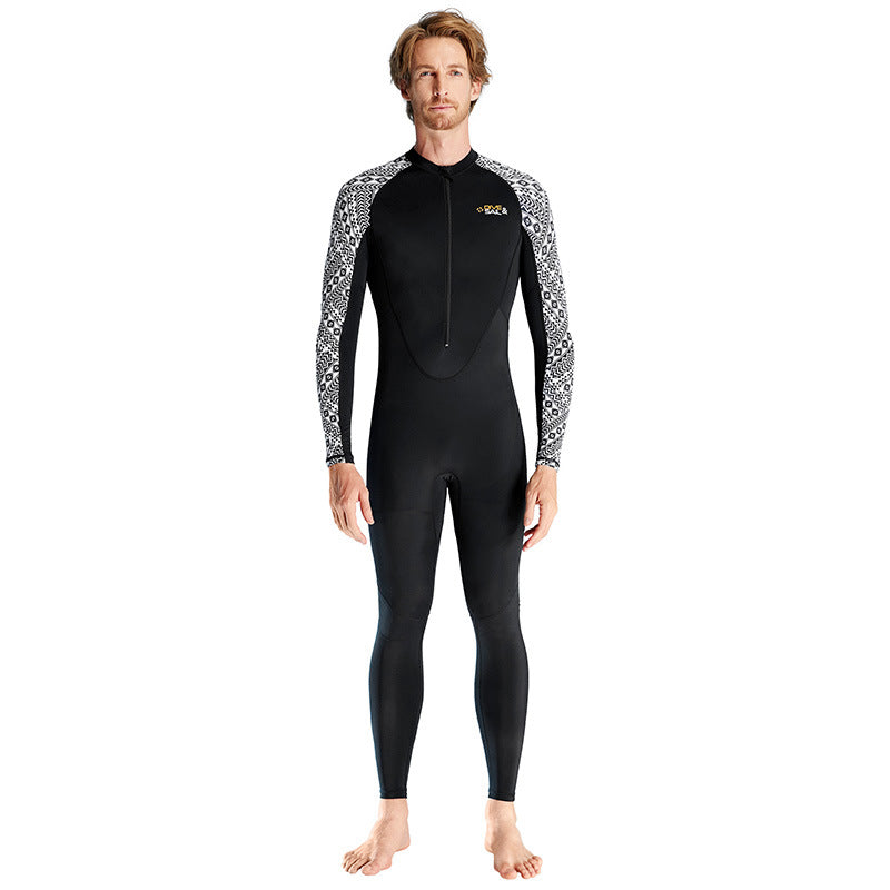 DIVE & SAIL Thin Wetsuit Men's and Women's Quick-Drying Lycra Swimming Suit One-piece Sunscreen Snorkeling Surfing Jellyfish Suit