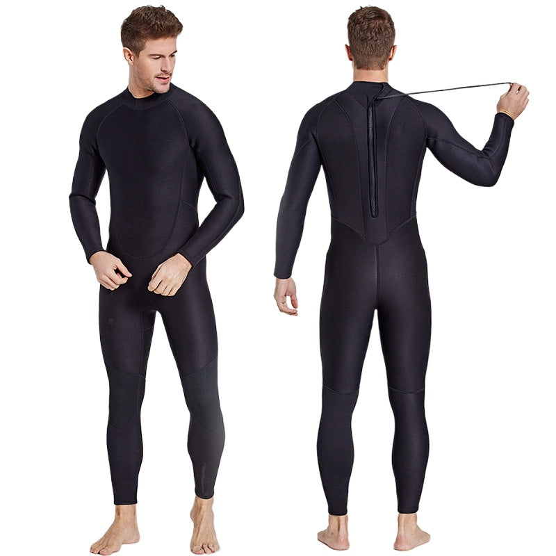 2MM Wetsuit Thickened Warm Long Sleeve One-piece Swimsuit Cold-proof Scratch-proof Surf Couple Wetsuit