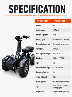 YMT ATV20 electric ATV specifications