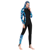 Women's wetsuit one-piece sunscreen long-sleeved slim-fitting swimsuit women's snorkeling suit surf suit