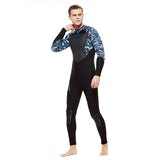 Men's and women's 3MM diving suits, women's long-sleeved warm winter swimming, surfing, snorkeling suits, cross-border swimsuits, one-piece.