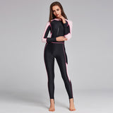 Women's one-piece wetsuit, sunscreen, long-sleeved swimsuit, snorkeling suit, slim, comfortable and conservative swimsuit