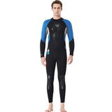 New 3MM diving suit men's one-piece long-sleeved thickened cold-proof snorkeling surf suit wet warm jellyfish swimsuit SCR