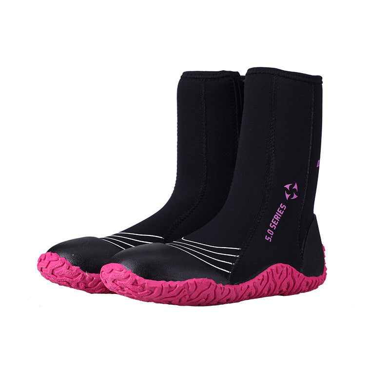 5MM Gaobang diving shoes men's outdoor beach creek walking shoes non-slip snorkeling fins equipment, diving boots