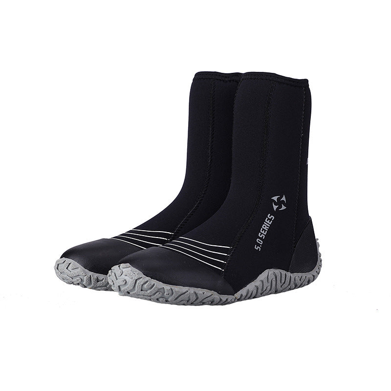 5MM Gaobang diving shoes men's outdoor beach creek walking shoes non-slip snorkeling fins equipment, diving boots
