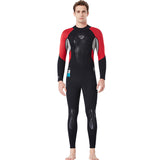 New 3MM diving suit men's one-piece long-sleeved thickened cold-proof snorkeling surf suit wet warm jellyfish swimsuit SCR