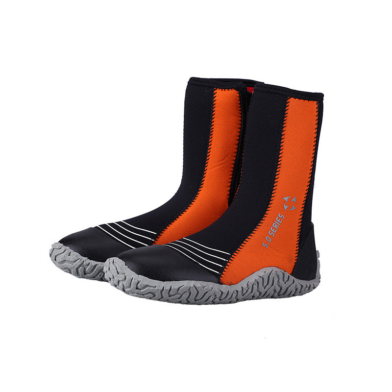 5MM Gaobang diving shoes men's outdoor beach creek walking shoes non-slip snorkeling fins equipment, diving boots