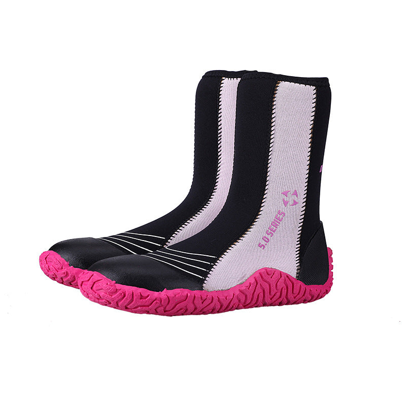 5MM Gaobang diving shoes men's outdoor beach creek walking shoes non-slip snorkeling fins equipment, diving boots