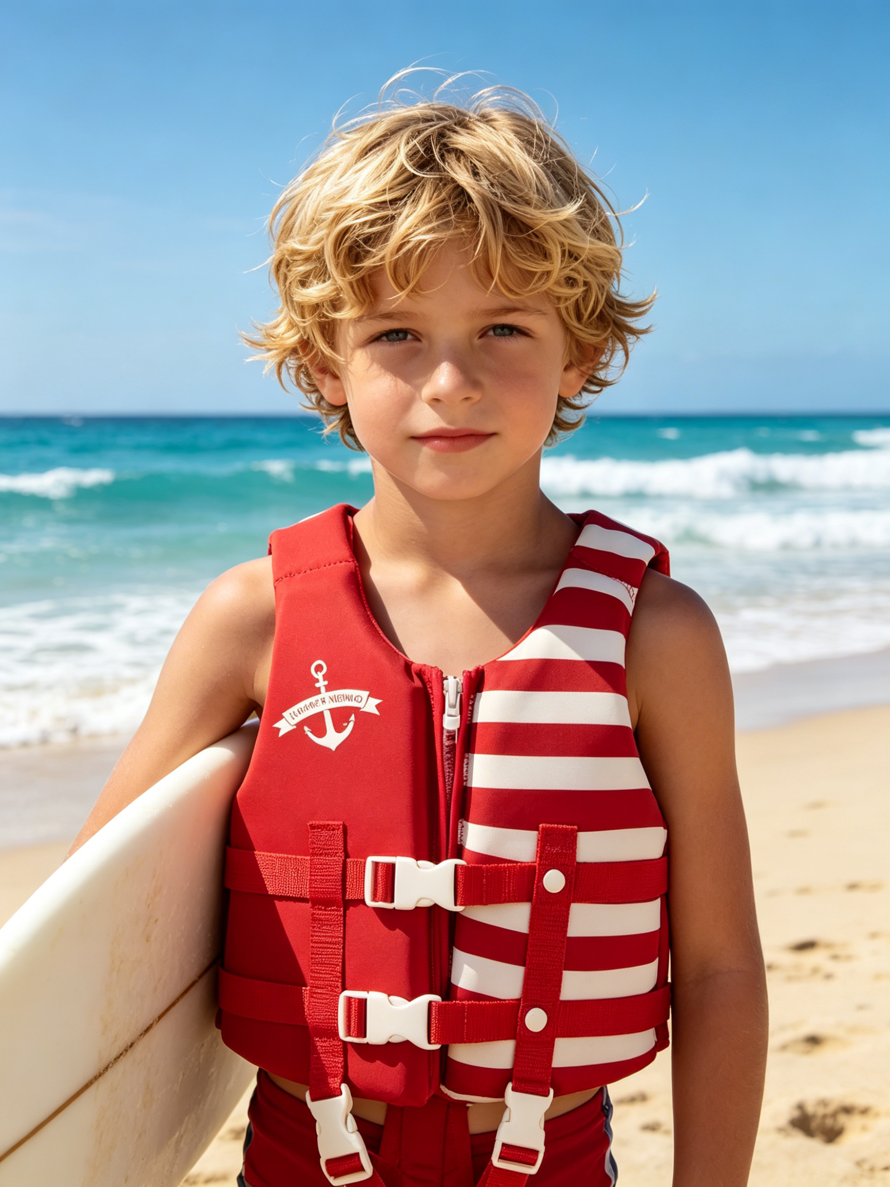 SafeGuard Youth Life Jacket | High-Buoyancy Double Oxford Swim Vest