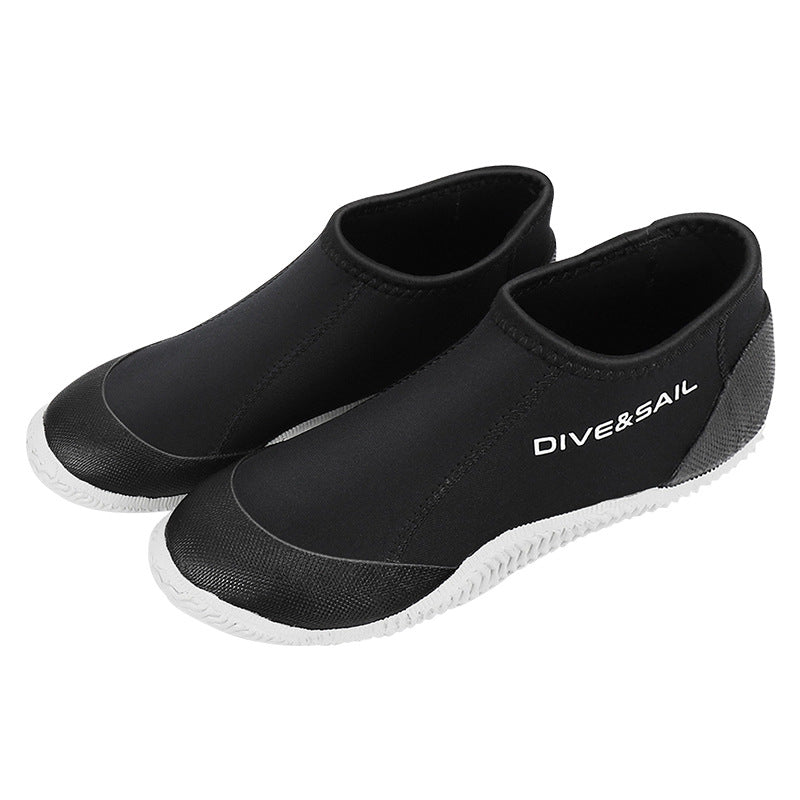 3MM diving shoes, men's and women's surfing diving boots, anti slip and scratch resistant, outdoor rescue, river tracing shoes, beach shoes, diving fins