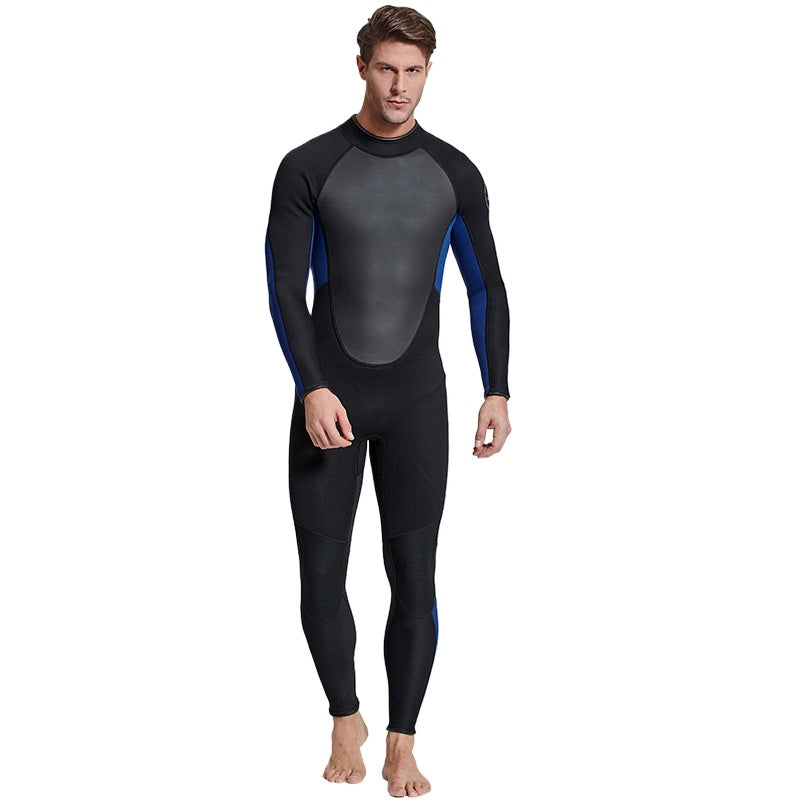 Wetsuit wetsuit 3mm thick material cold-proof and warm snorkeling suit thickened men's swimsuit surf suit