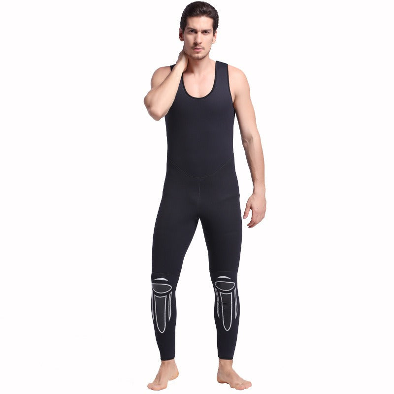 Directly from the manufacturer 3MM surfing diving suit autumn and winter swimming two-piece set thickened long-sleeved one-piece jellyfish suit