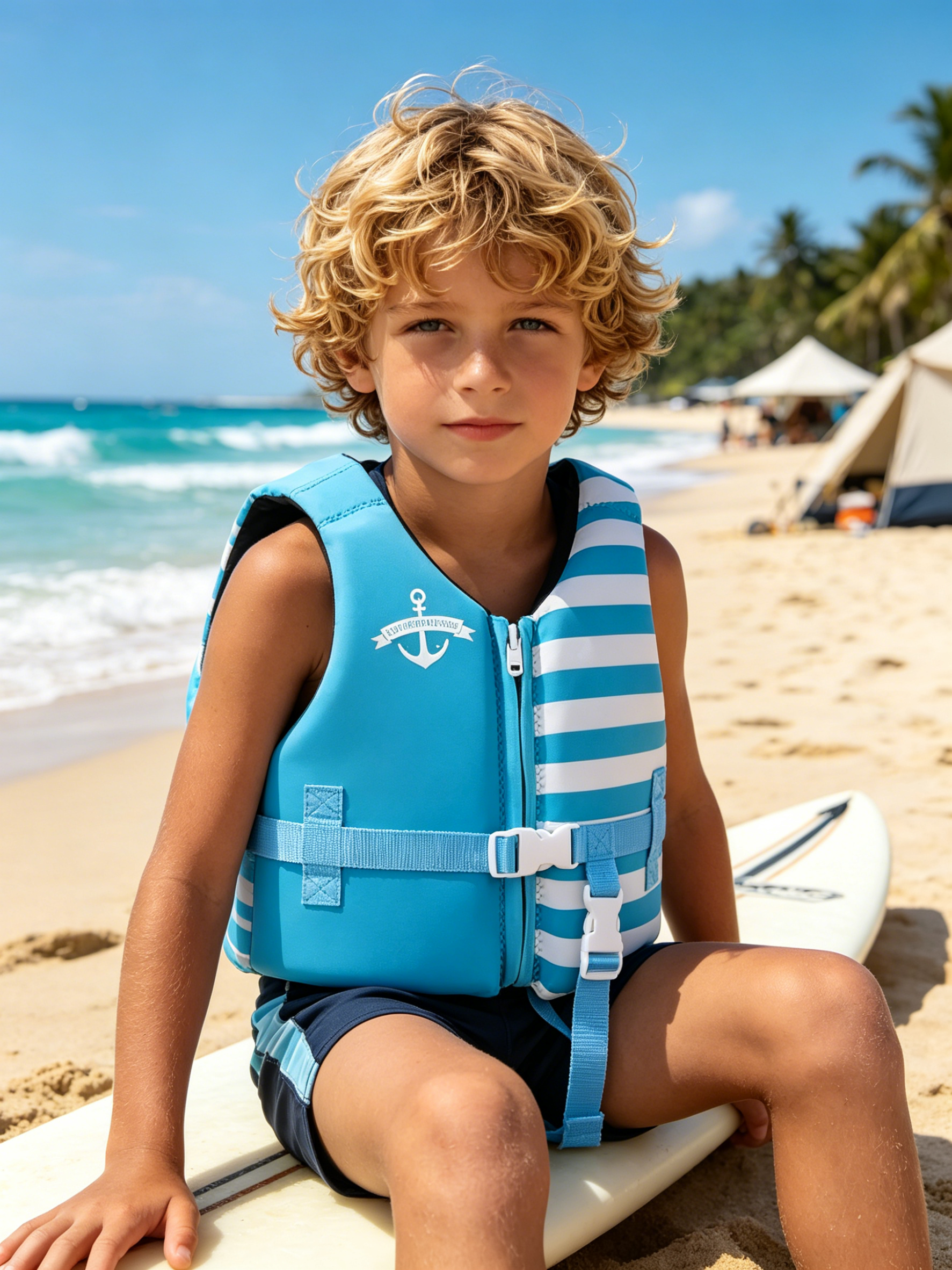 SafeGuard Youth Life Jacket | High-Buoyancy Double Oxford Swim Vest
