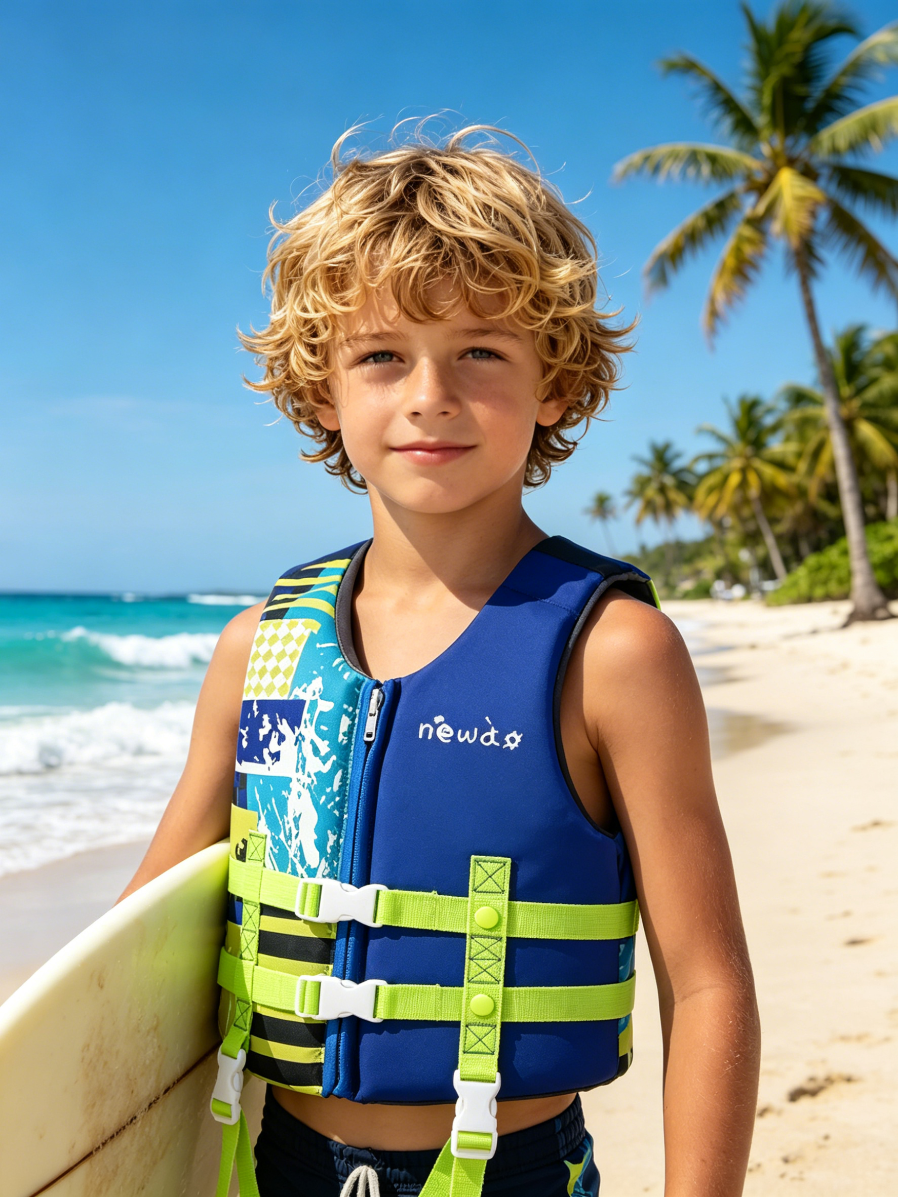 SafeGuard Youth Life Jacket | High-Buoyancy Double Oxford Swim Vest