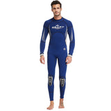 Squalbart 3MM one-piece wetsuit men's and women's thickened warm zipper snorkeling deep diving winter swimming equipment swimsuit