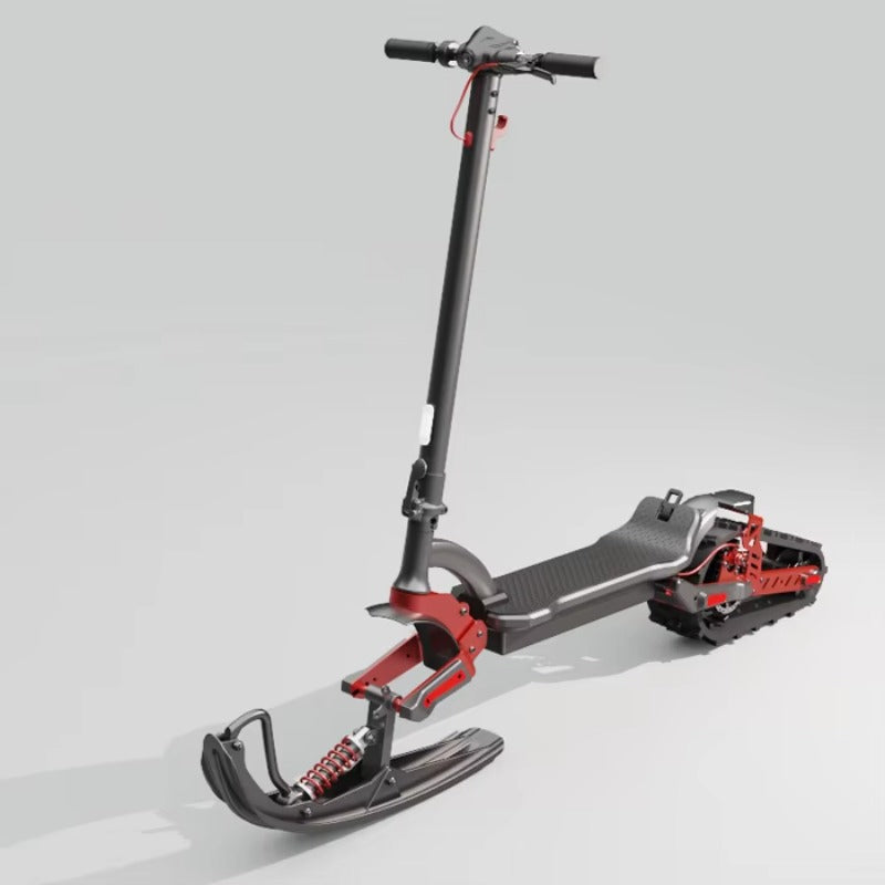 2024 48V 15Ah Electric All Terrain Scooter that Converts From a Wheeled Model to One with a Front Ski and Back Track Motor 2000w