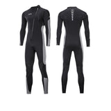 New 3mm wetsuit men's one-piece warm surfing wetsuit women's long-sleeved cold-proof snorkeling winter swimming pants