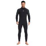 New 3MM diving suit men's one-piece long-sleeved women's thickened warm swimsuit free snorkeling surfing jellyfish suit