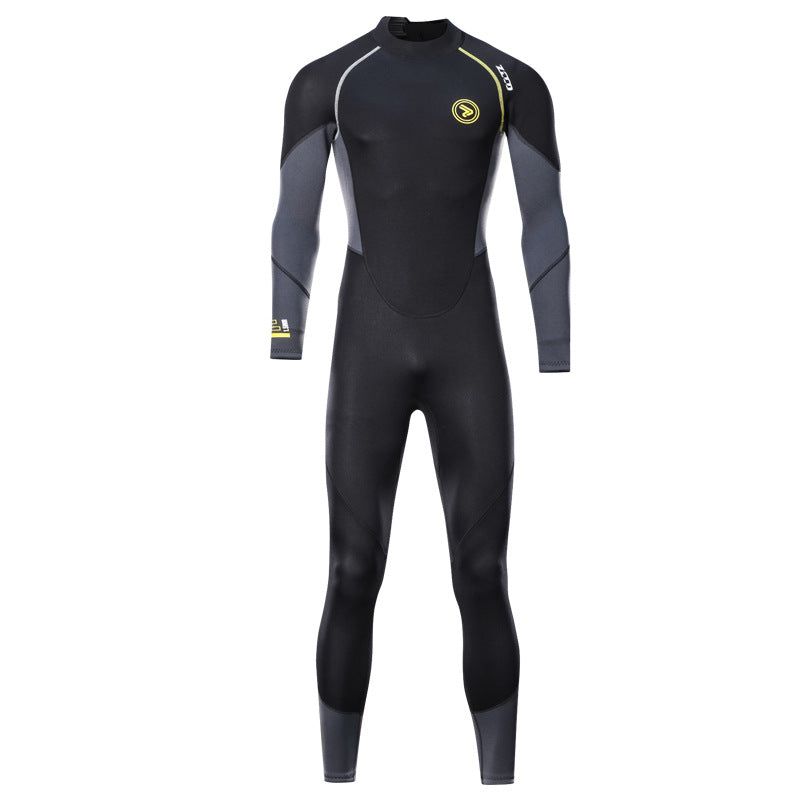 New 1.5mm diving suit men's one-piece surfing suit sun protection winter swimming warm snorkeling suit swimming jellyfish suit
