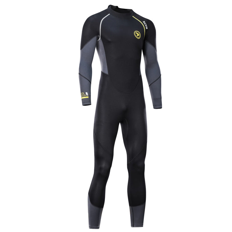New 1.5mm diving suit men's one-piece surfing suit sun protection winter swimming warm snorkeling suit swimming jellyfish suit