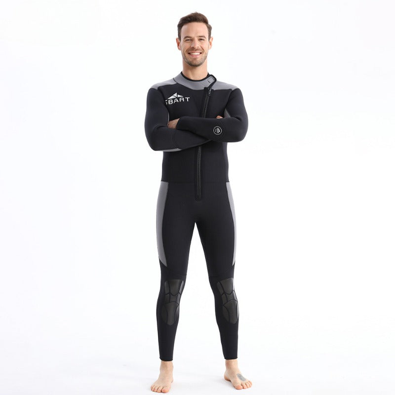 1.5MM cross-border new wetsuit thickened warm one-piece wetsuit zipper snorkeling surf suit manufacturer wholesale