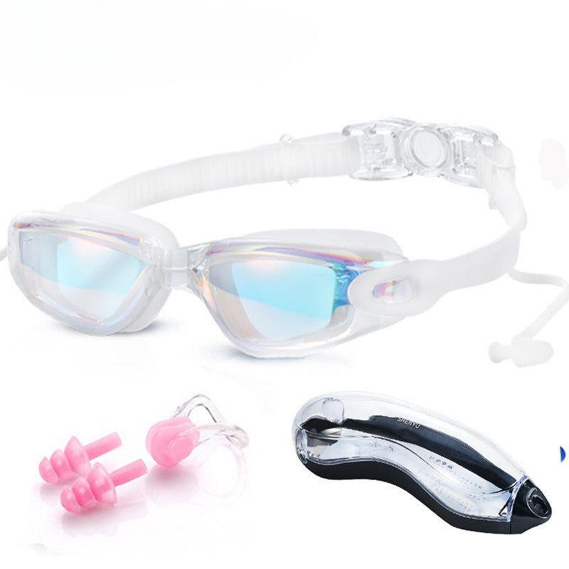 Swimming equipment, swimming goggles, high-definition anti fog, men's and women's swimming goggles, large frame swimming goggles