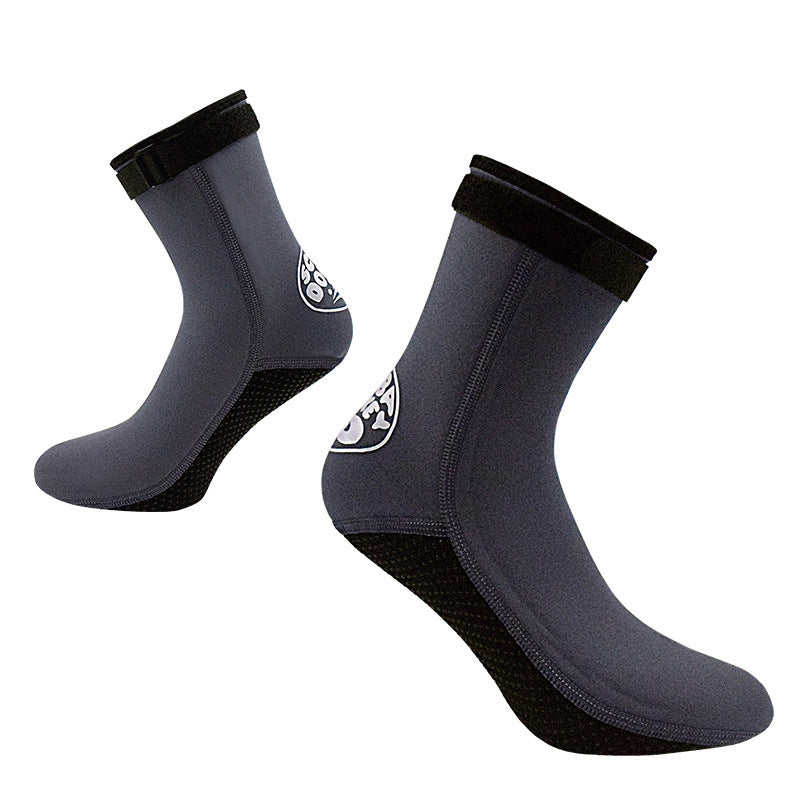 Beach snorkeling socks with straps, anti slip and anti cold diving socks, warm and anti coral swimming equipment