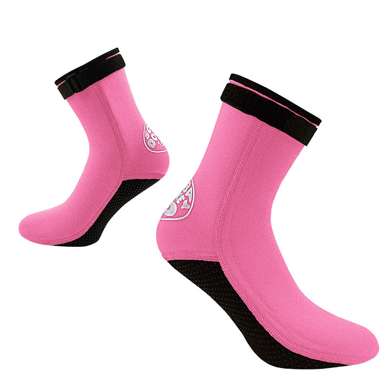 Beach snorkeling socks with straps, anti slip and anti cold diving socks, warm and anti coral swimming equipment