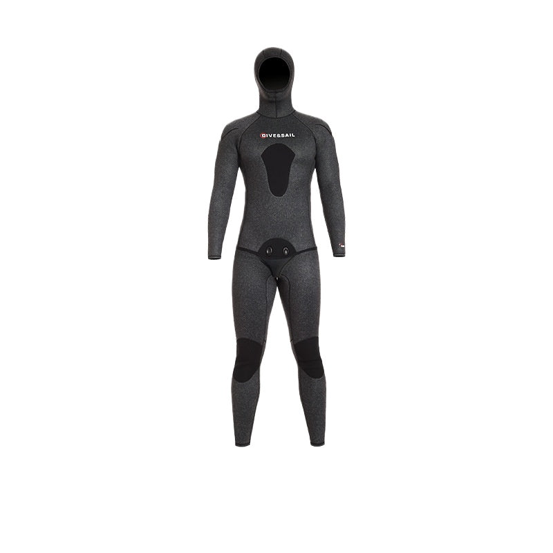 Wetsuit 3/5/7 MM camouflage fishing and hunting suit split hooded light leather wetsuit warm free diving wetsuit