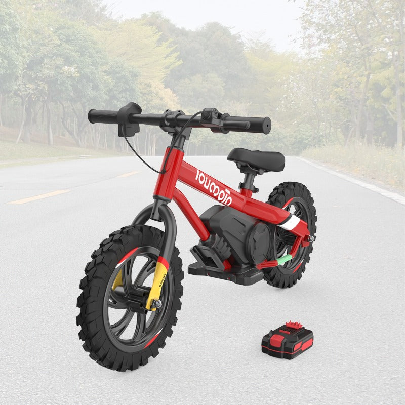 OEM 12Inch 16Inch E Balance Bicycle Kids Balance Bike with Rubber Pneumatic Tire, Adjustable Seat, Detachable Battery