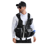 Fishing specific multifunctional buoyancy life jacket with multiple pockets, rock fishing vest, sea fishing life vest