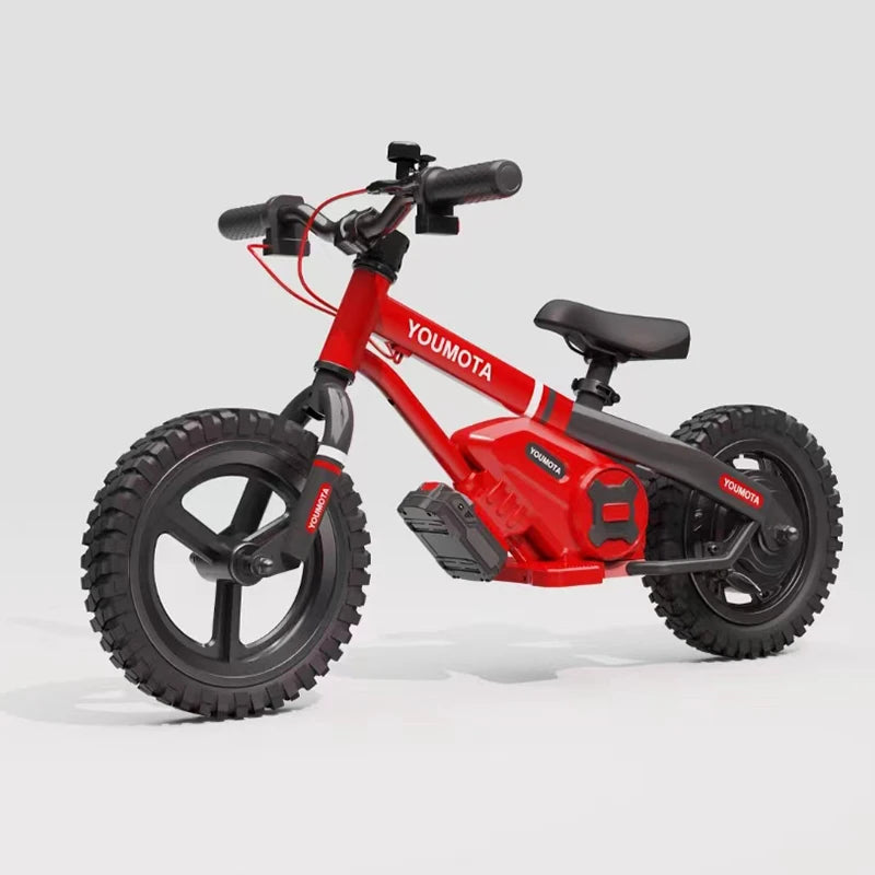 OEM 12Inch 16Inch E Balance Bicycle Kids Balance Bike with Rubber Pneumatic Tire, Adjustable Seat, Detachable Battery