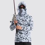 Summer outdoor sun protection clothing for men, breathable quick drying fishing sun protection clothing