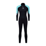 New 3MM diving suit men's one-piece long-sleeved women's thickened warm swimsuit free snorkeling surfing jellyfish suit