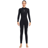 3MM Wetsuit Women's One-piece Long Sleeve Thickened Warm Couple Wetsuit Men's Snorkeling Surfing Jellyfish Swimsuit