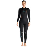 3MM wetsuit women's one-piece long-sleeved cold-proof wetsuit winter swimming warm snorkeling surf suit wet clothes