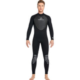 3MM diving suit men's one-piece long-sleeved thermal wetsuit women's snorkeling surfing winter swimming pants