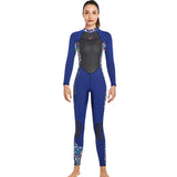 New 3MM diving suit women's one-piece long-sleeved trousers thermal wet wetsuit free diving surfing winter swimming trousers