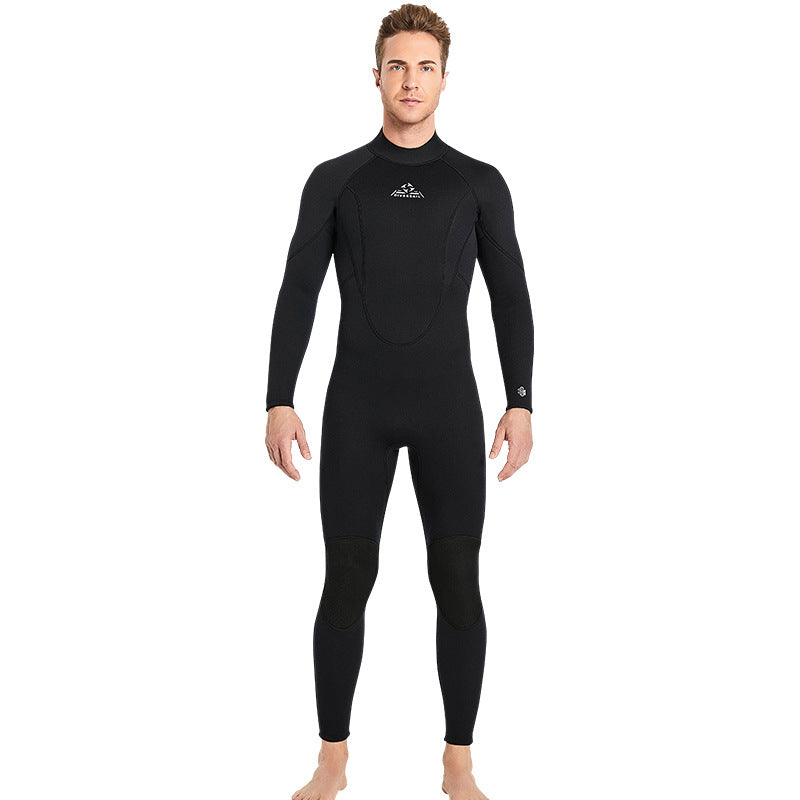 New 3MM couple wetsuit men's one-piece warm free diving surfing cold wet clothes women's winter swimming wetsuit