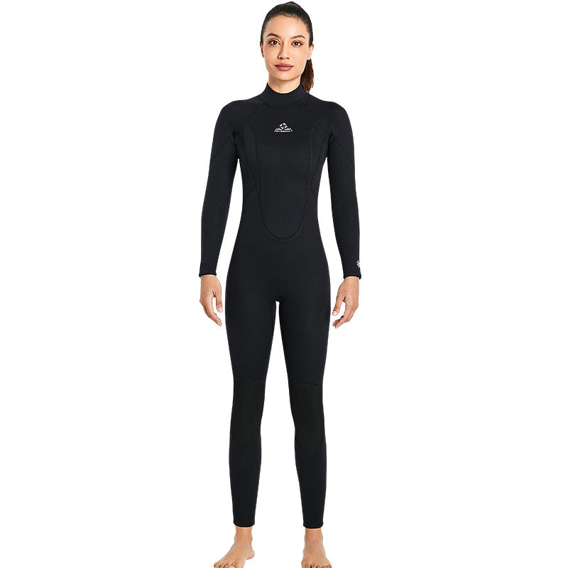 New 3MM couple wetsuit men's one-piece warm free diving surfing cold wet clothes women's winter swimming wetsuit