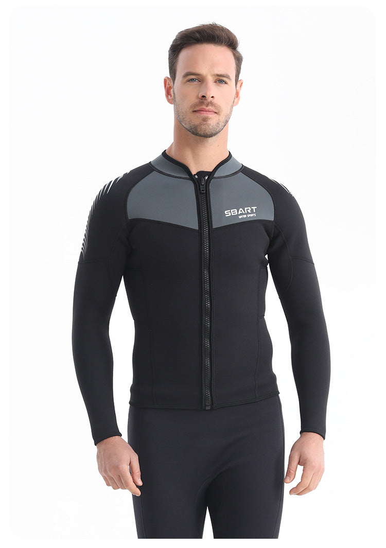 Thickened 1.5MM sun protection wetsuit men's split snorkeling swimsuit warm wetsuit surf suit manufacturer