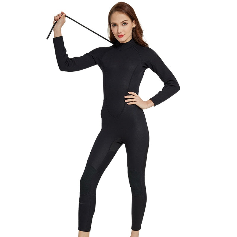 2MM Wetsuit Thickened Warm Long Sleeve One-piece Swimsuit Cold-proof Scratch-proof Surf Couple Wetsuit