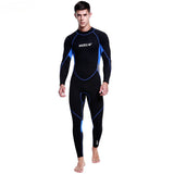 3mm diving suit one-piece couple long-sleeved trousers warm thickened swimming suit diving suit zipper jellyfish suit surfing