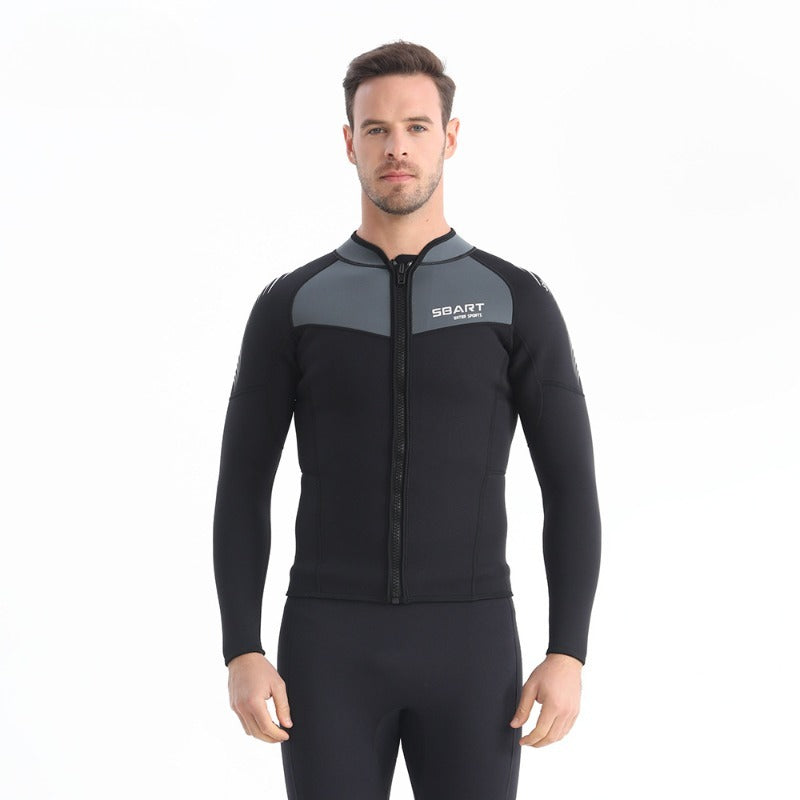 Thickened 1.5MM sun protection wetsuit men's split snorkeling swimsuit warm wetsuit surf suit manufacturer