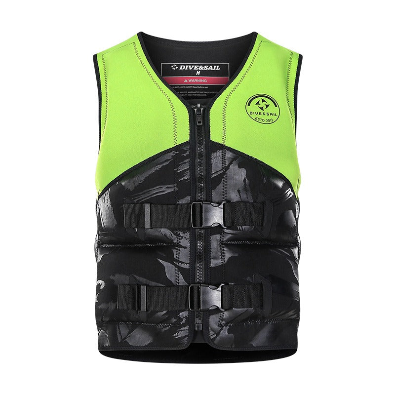 New Life Jacket for Male Adult Drifting, Sea Fishing, Surfing, Swimming Equipment, Motorboat, Buoyancy Tank Top
