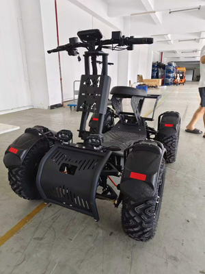 Black YMT ATV20 electric ATV front view